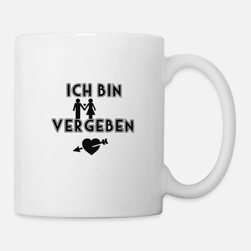 Ich bin vergeben - Tasse - Weiß