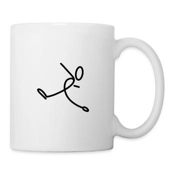 Strichmännchen - Tasse - Weiß - Rechts