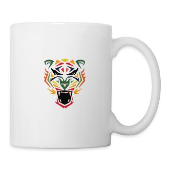 Tiger head mask - Mug - white - Right