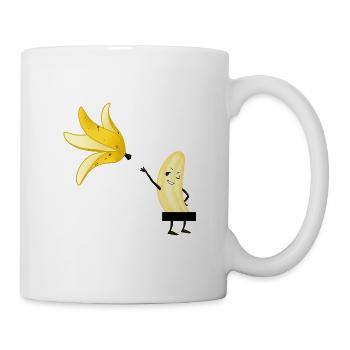 Banana naked funny striptease - Mug - white - Right