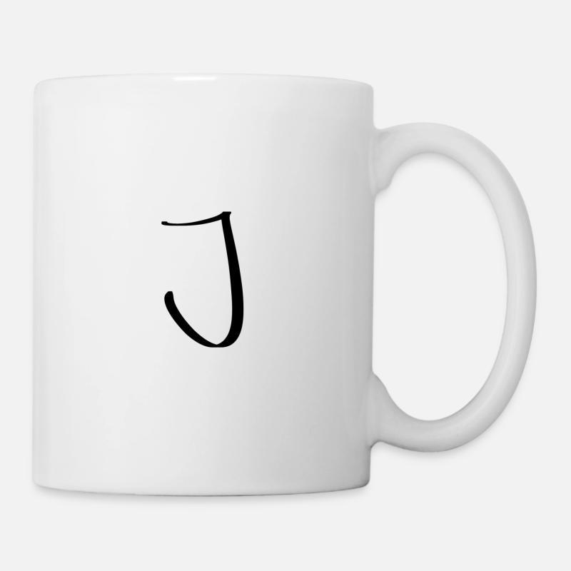 J - Tasse - Weiß