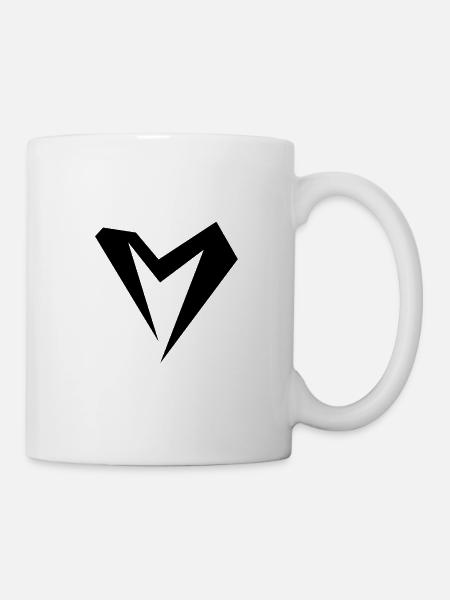 Buchstabe M - Tasse - Weiß
