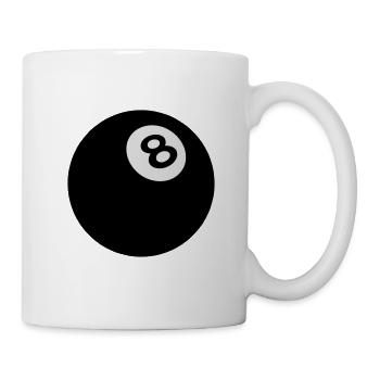 Black ball billiard 8 2509 - Mug - white - Right