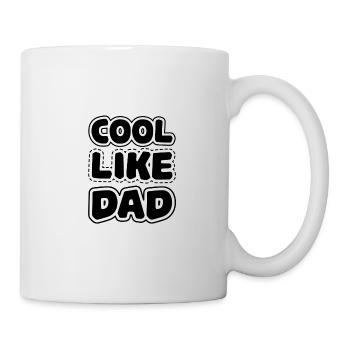 Cool comme papa cool comme papa papa papa papa - Mug blanc - blanc - Droite