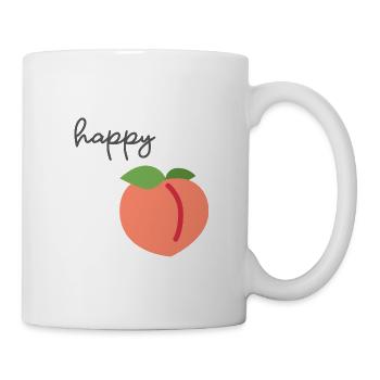 Happy Peach - joli bébé - Mug blanc - blanc - Droite