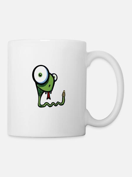 Schlange - Tasse - Weiß