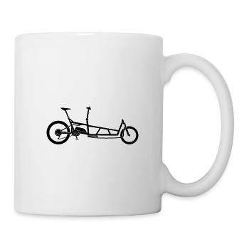 vélo cargo - Mug blanc - blanc - Droite