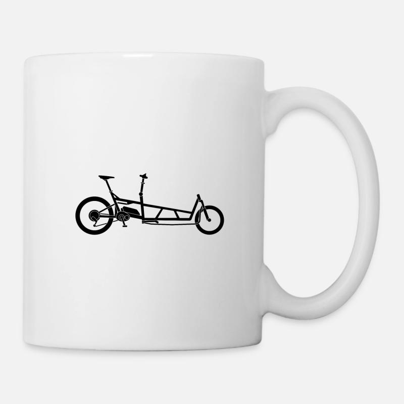 vélo cargo - Mug blanc - blanc