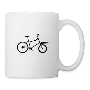 vélo cargo - Mug blanc - blanc - Droite