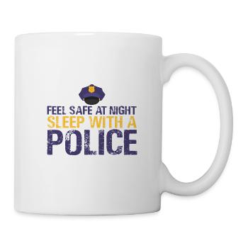 Polizei Polizist lustiger Spruch - Tasse - Weiß - Rechts