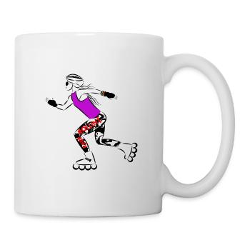 Inline Skate - Tasse - Weiß - Rechts