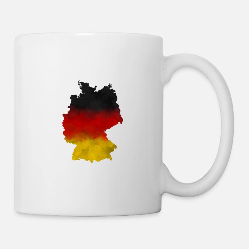 Deutschland - Flagge - Tasse - Weiß