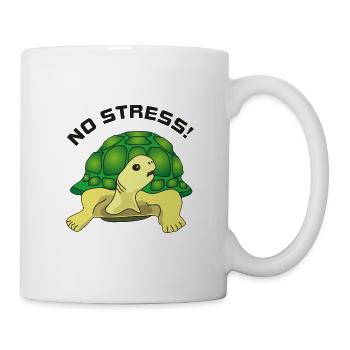 no stress - Mug blanc - blanc - Droite