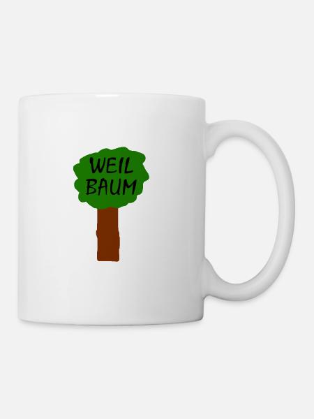 Weil Baum - Tasse - Weiß