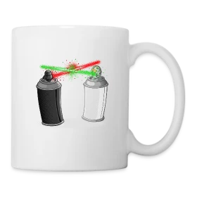 Modèle Graffiti Urbain personnalisé sur Mug blanc