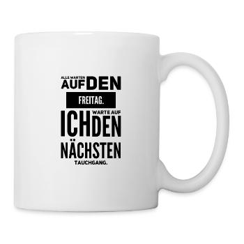 Drôles de phrases plongeurs - Mug blanc - blanc - Droite