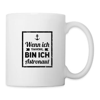 Tauchen - Tasse - Weiß - Rechts