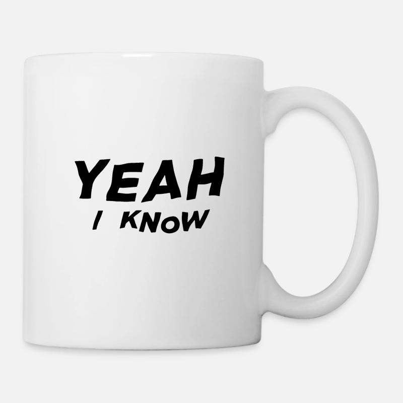 Oui je sais - Mug blanc - blanc