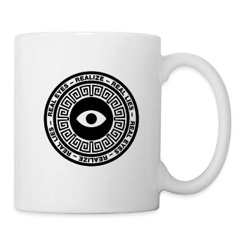 REAL EYES REALIZE REAL LIES - Tasse - Weiß - Rechts