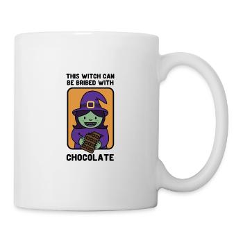 Halloween. Costume. Des bonbons ou des trucs. Sorcière. - Mug blanc - blanc - Droite