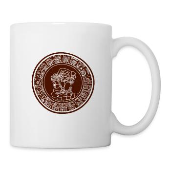 Maya-Kalender Sonnenkalender Maya Horoskop - Tasse - Weiß - Rechts