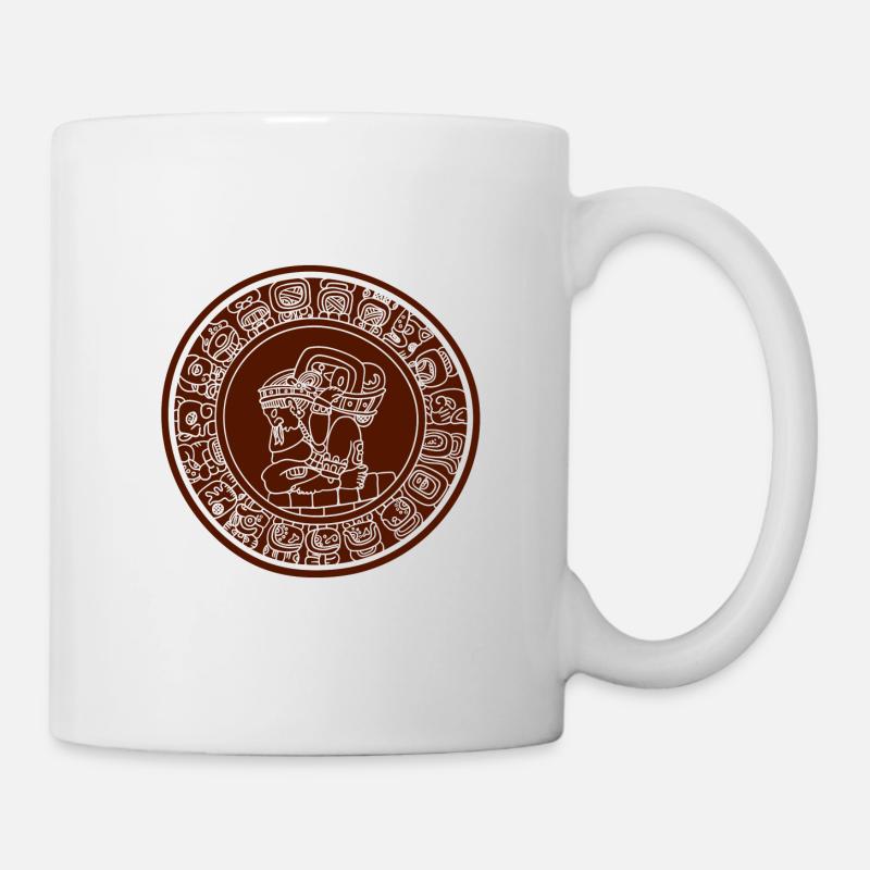 Maya-Kalender Sonnenkalender Maya Horoskop - Tasse - Weiß