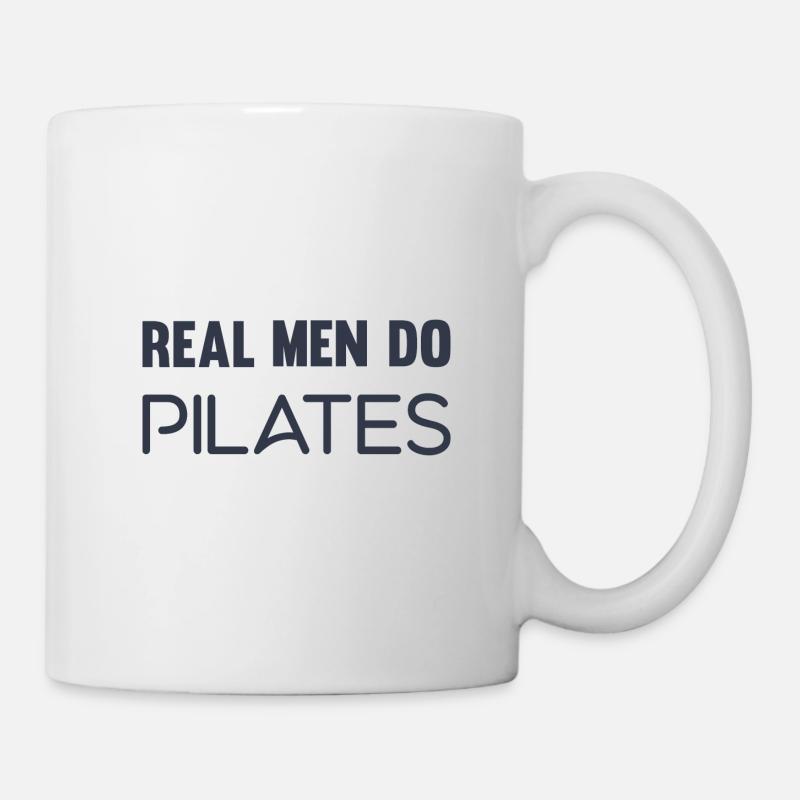 Real men do Pilates! - Mug - white