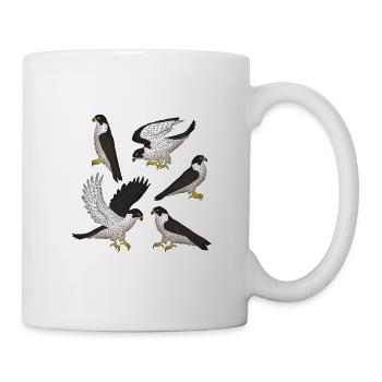 Peregrine Falcon Selection - Mug - white - Right