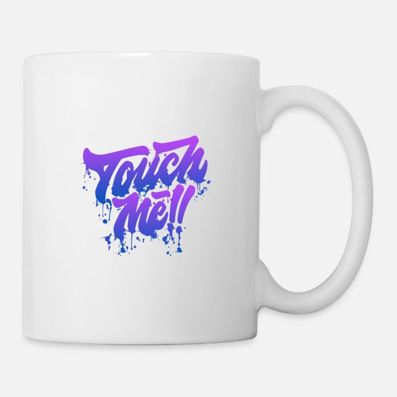 Touch me liquidletter - Mug blanc - blanc