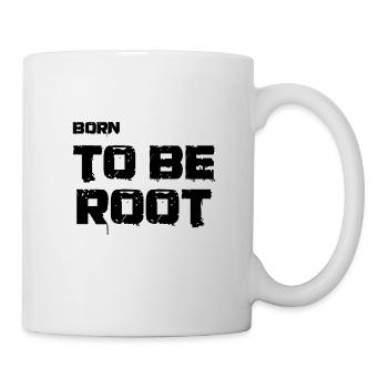 Born to be root. IT administrators, admin, nerds - Mug - white - Right
