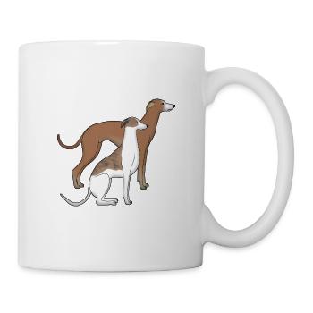 Two whippets - Mug - white - Right