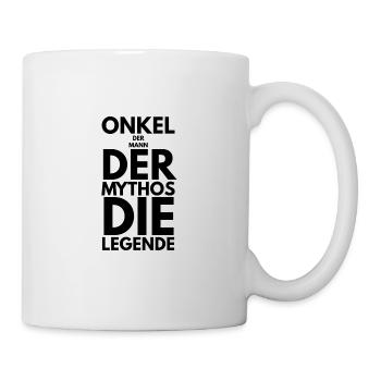 Onkel Spruch Lustige Tshirt Geschenk - Tasse - Weiß - Rechts