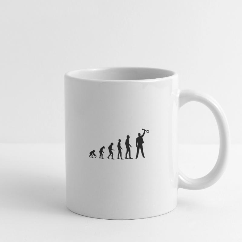 Die Evolution des Escape Room Homo Sapiens oder so Tasse