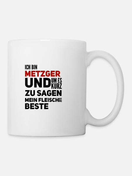 Metzger - Tasse - Weiß