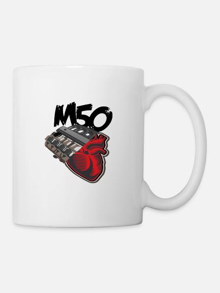 M50 Herz M50 Engine Motor Tuning E36 E30 Hobby - Tasse - Weiß