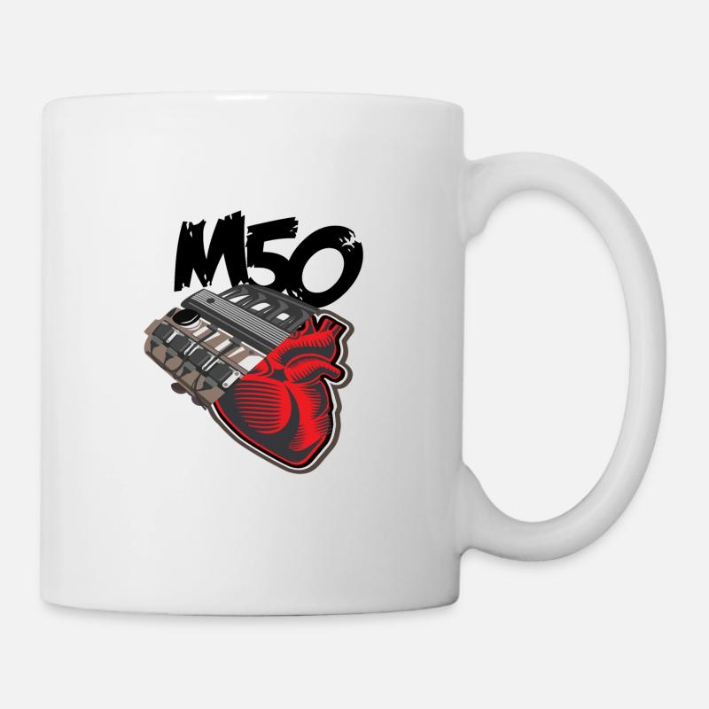 M50 Herz M50 Engine Motor Tuning E36 E30 Hobby - Tasse - Weiß