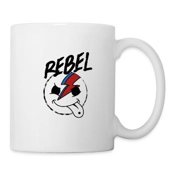 Smilie Rebel Rebellisch - Tasse - Weiß - Rechts