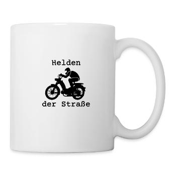 Helden der Straße, Hercules Prima 5, 25 km/h, Mofa - Tasse - Weiß - Rechts