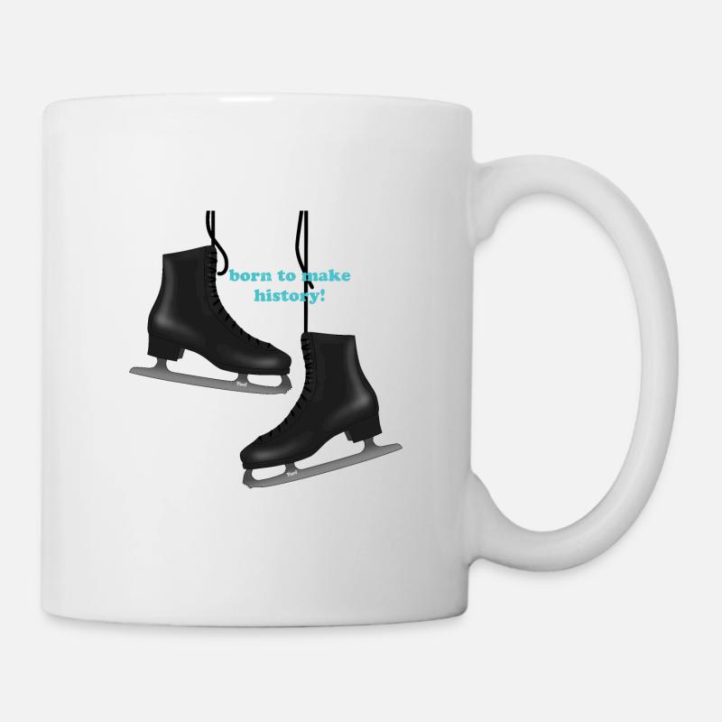 Figure skating ice skates - Mug - white
