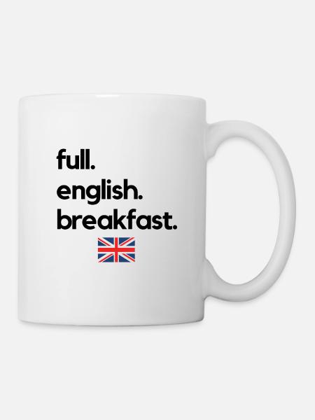 full. english. breakfast. - Tasse - Weiß