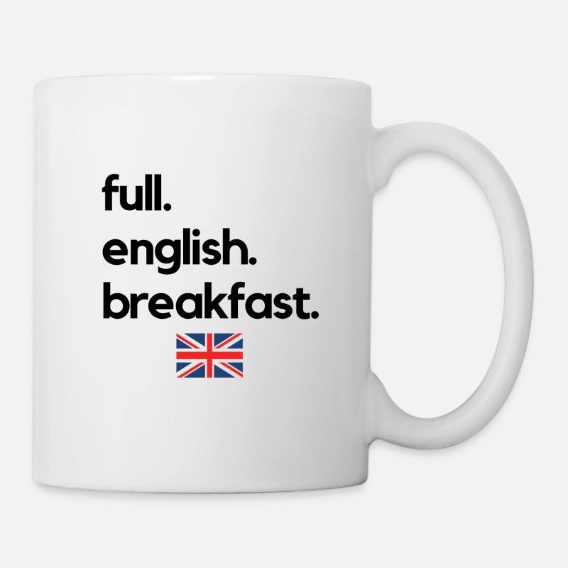 full. english. breakfast. - Tasse - Weiß