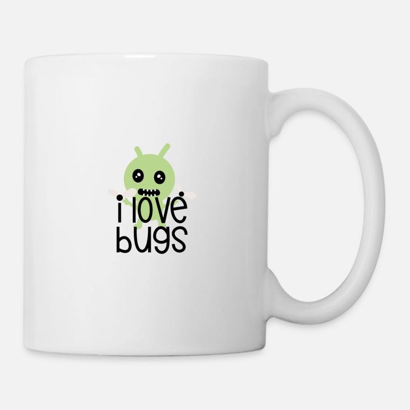 I love bugs - Tasse - Weiß