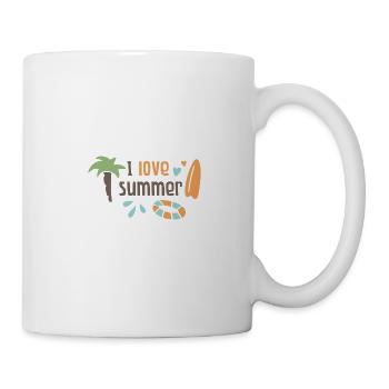 I love summer - Tasse - Weiß - Rechts