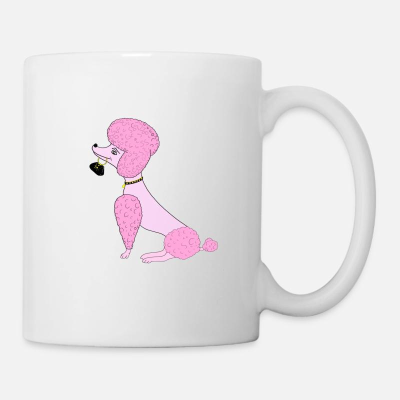 caniche - Mug blanc - blanc