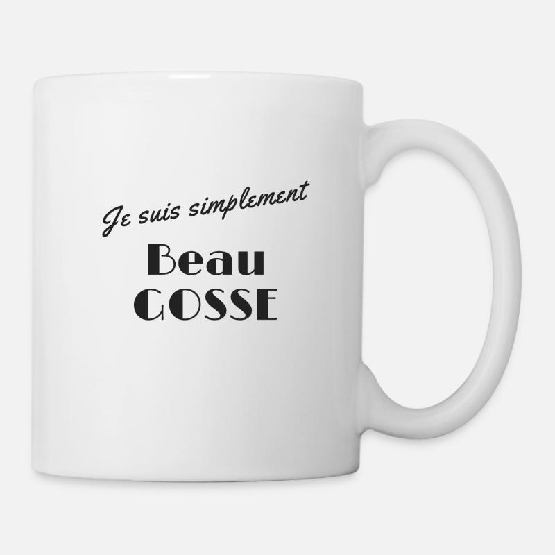 Je suis simplement beau gosse - Mug blanc - blanc