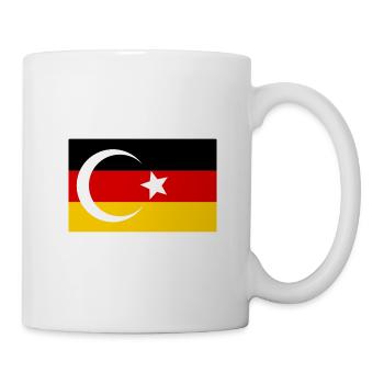 Deutschland Türkei Flagge Geschenkidee - Tasse - Weiß - Rechts