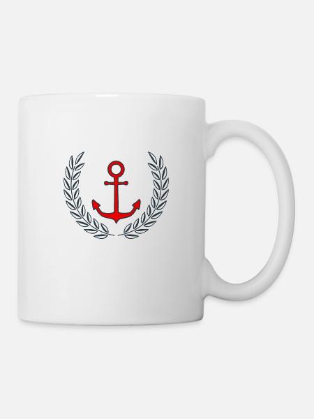 Anker maritim - Tasse - Weiß