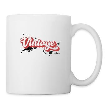 Vintage - Tasse - Weiß - Rechts