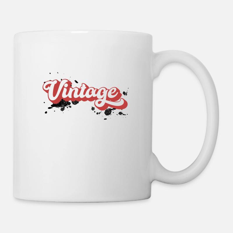 Vintage - Tasse - Weiß