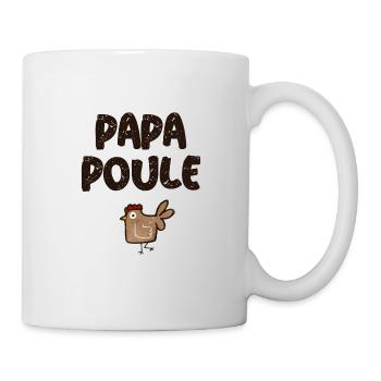 Papa poule humour - Mug blanc - blanc - Droite